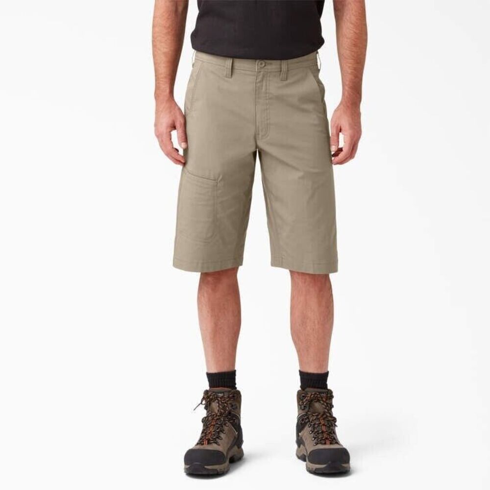 Dickies Hybrid Utility Shorts Mens Size 42 Biege Cooling Temp-IQ Performance UV